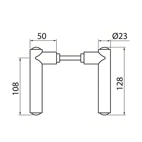 Ghidini Maniglia per Porta Minny Q8 in Nylon